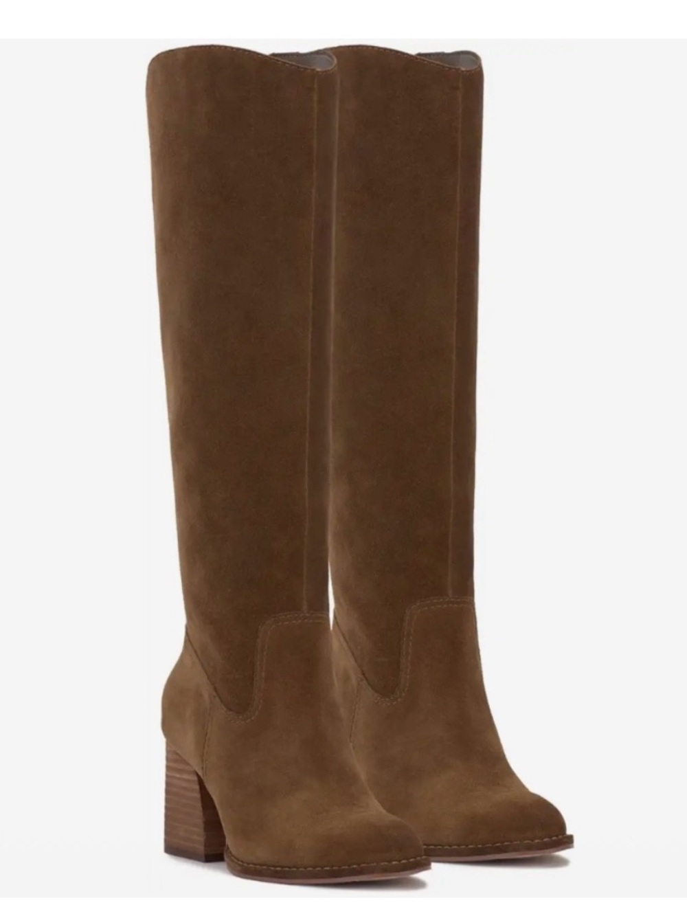 NWOT VINCE CAMUTO Leather Leila Heeled Boots Size 9 - Picture 3 of 17